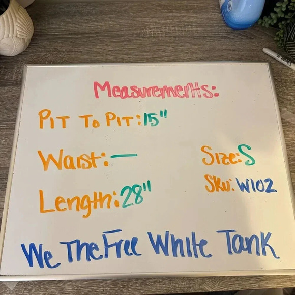 Free People We the Free Amelia Tank Casual Relaxed White Size Small - Picture 7 of 7